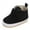Black, variant on Spring Children Baby Toddler Shoes Boys Girls Casual Shoes Lightweight Flat Sole Solid Color High Top Hook Loop Comfortable Prewalker Footwear