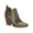 Army Texture, variant on Womens Embossed Faux Leather Booties