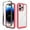 Rose, variant on Dteck For iPhone 15 Pro Max, Shockproof Hybrid Hard PC Transparent Back Rubber Bumper Protective Cover with Screen Protector Support Wireless Charging,Rose