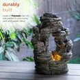 thumbnail image 3 of Alpine Corporation Outdoor Oval-Shaped Rock Water Fountain with LED Lights, 3 of 12