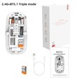 thumbnail image 1 of Ratón Bluetooth transparente inalámbrico, ligero y recargable, apto para teléfonos móviles Apple, Huawei y portátiles, 1 of 2