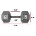 thumbnail image 3 of CAP Barbell Cast Iron Hex Dumbbell, 3 of 6