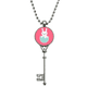 thumbnail image 1 of Feliz día de Pascua huevo Bunny ilustración Colgante Collar Vintage Llavero Plata Joyas Unbranded M, 1 of 3