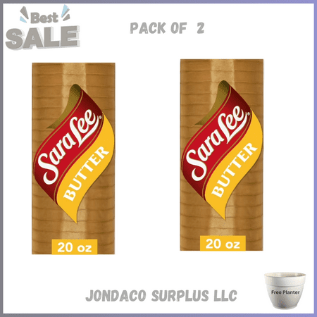 Sara Lee Butter Bread, 20 oz, White Bread, Bag pack of 2