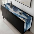 thumbnail image 5 of Navy Blue Marble Table Runner 72 Inches Long, Modern Abstract Ink Painting Kitchen Coffee Dining Table Decoration for Home Party Birthday Wedding Home Decor 14x72 Inches, 5 of 8