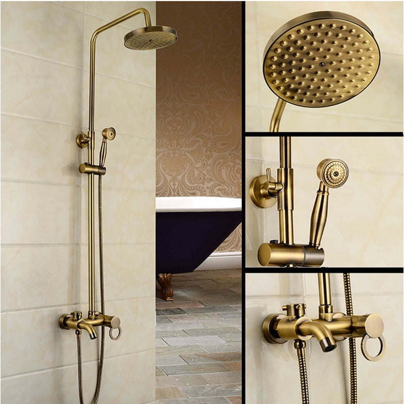 1 Set Hand Shower and Shower Head Combo Kit with Rain ...