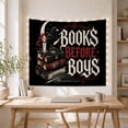 thumbnail image 5 of Books Before Boys Typography Tapestry Wall Hanging, 5 of 7