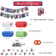 thumbnail image 5 of Marvel Friends Birthday Party Decorations Spider-Man Drawstring Cake Insert Balloon Pack Party Supplies, 5 of 5