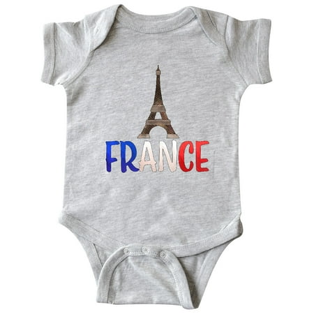 

Inktastic France Eiffel Tower Flag in Text Gift Baby Boy or Baby Girl Bodysuit