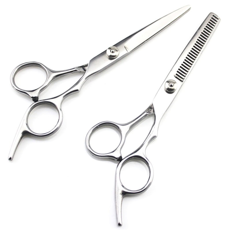 6-inch skull silver hair scissors salon hairdresser hairdresser  Professional cutting and cutting hair special tools (scissors set)