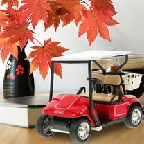 BESTYASH 2Pcs Small Alloy Golf Cart Figurine Tabletop Ornament for Creative Home Decor