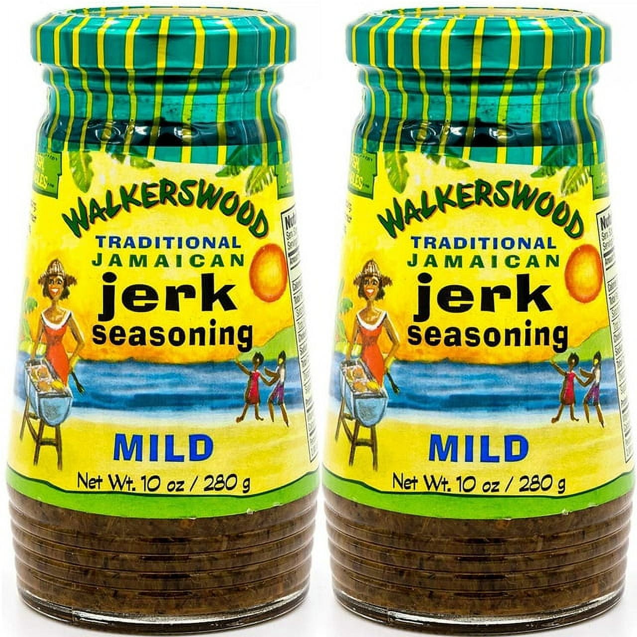 Walkerswood Jamaican Jerk Seasoning Mild, 10oz, Traditional Spicy
