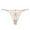 Beige, variant on Women's Lace Up Cut Out Thong Breathable Underwear Women's Athletic Underwear