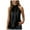 Black, variant on Women's Halter Tank Top Mock Neck Metallic Party Tops Sleeveless Blouse Summer Pleated Camisole Shirts