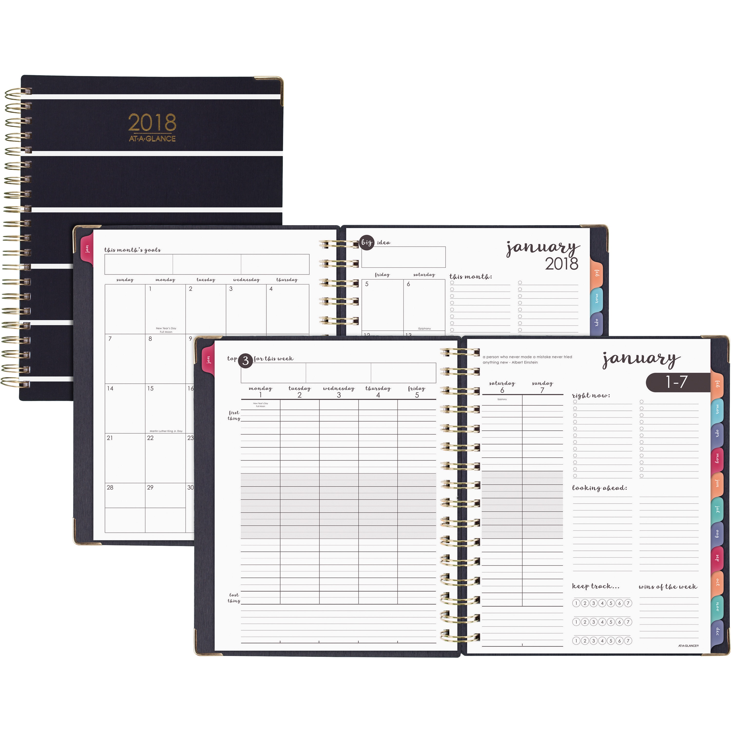 AtAGlance, AAG6099905S, Harmony Weekly/Monthly Hardcover Planner, 1