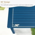 thumbnail image 6 of Dycanpo 42'' Outdoor Coffee Table,Rectangle Patio Table for Outside,HDPS,Navy Blue, 6 of 6