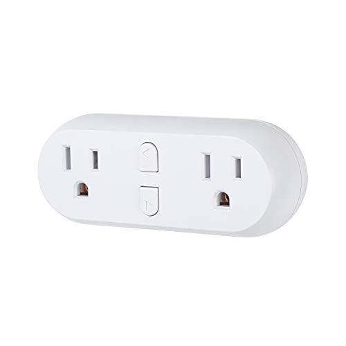HBN Smart Plug 15A, WiFi Outlet Extender Dual Socket Plugs Works with