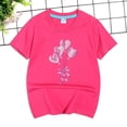 thumbnail image 4 of Godom Girls T Shirts Short Sleeve Casual Solid Plain Tees Kids Summer Tops, 4 of 5