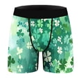 thumbnail image 5 of Jinhomg St. Patrick's Day Mens Underwear Soft Comfy Cotton Boxer Briefs 2026 Trendy Shamrock Cover Graphic Boxers Male Holiday Gifts Green,S, 5 of 6