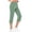 Army Green, variant on Women's High Waist 18" Capri Pants with Pockets Loose Straight Leg Workout Yoga Capris Black S