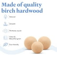 thumbnail image 3 of 2-3/4 inch Wooden Round Ball, Bag of 2 Unfinished Natural Round Hardwood Balls, Smooth Birch Balls, for Crafts and DIY Projects (2-3/4 inch Diameter) by Woodpeckers, 3 of 8