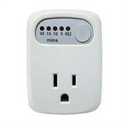 Simple Touch Electrical Outlets Auto Shut-Off 30 Minute Countdown Timer Plug-in Light Timer