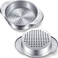 thumbnail image 1 of Paquete de 2 coladores de atún de acero inoxidable colador de latas de alimentos prensa de aceite escurridor de conservas colador filtro de latas de atún para frijoles, verduras y más Jormftte WMPH-567, 1 of 7