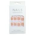 thumbnail image 4 of Trianu 24 Pcs Press on Nails Short Medium Square Glue on Nails White And Pink, French Manicure Fake Nails Short Coffin Acrylic Nails Press on Fall Winter Gel Nails for Women and Girls, Pink, 4 of 5