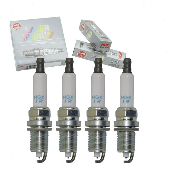 4 pc NGK Laser Iridium Spark Plugs compatible with Ford Mustang 2.3L L4 2020-2021