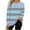 Light Blue, variant on Jinhomg Oversized Sweatshirt for Women Trendy Long Sleeve Striped Printed Tee Shirt Casual Loose Fall Winter Warm Tops Green XL