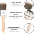 thumbnail image 4 of Awdenio Wall/Trim House Paint Brush Set For Professional Painter And Home Owners Paintin, 4 of 8