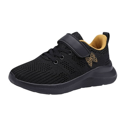 ZHAGHMIN Extra Wide Toddler Shoes Girls Toddler Big Kids Shoes Boys Girls Breathable Sneakers Athletic Running Shoes Leather Baby Boots Black Size40