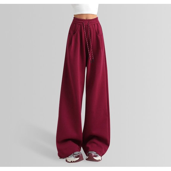 Ladies' Fashionable High Waisted Wide Leg Pants With A Drape And Casual Trousers Ladies Warm up Pants Two Piece Outfits for Women Pants Casual Pant Suits for Women Casual with Sweater Women Casual