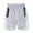 Gray, variant on Jacenvly Endless Summer Men's Shorts Color Block New Style Mens Shorts Cargo Soft Satiny Mens Casual Drawstring Beach Shorts with Elastic Waist and Pockets Shorts Pants Red