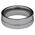 thumbnail image 4 of Running Wolf Lifeline Tungsten Carbide Ring, 4 of 6