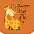 thumbnail image 4 of Inktastic My Mamaw Loves Me Boys or Girls Baby Bib, 4 of 4