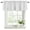 Gray, White, variant on Navy Blue Vertical Stripes Curtain Valances for Windows, Kitchen Valance Window Treatments Panel 2 Pack, Geometric Farmhouse Striped Rod Pocket Short Curtains for Bathroom Bedroom 42 x 12 Inch