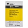 thumbnail image 6 of Niche Organic Brake Pad Set for Honda CRF250L Motorcycle MK1002842, 6 of 9