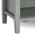 thumbnail image 3 of Warm Shaker Solid Wood 24 inch Wide Transitional Nightstand in Fog Grey, 3 of 14