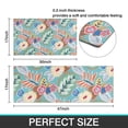 thumbnail image 7 of Green Pioneer Flower and Leaf Kitchen Rugs Sets Of 2,Anti Fatigue Kitchen Mat Rugs Non Slip Washable,Decorative Kitchen Floor Mats for Kitchen,Sink,Laundry,17"x30"+17"x47", 7 of 7