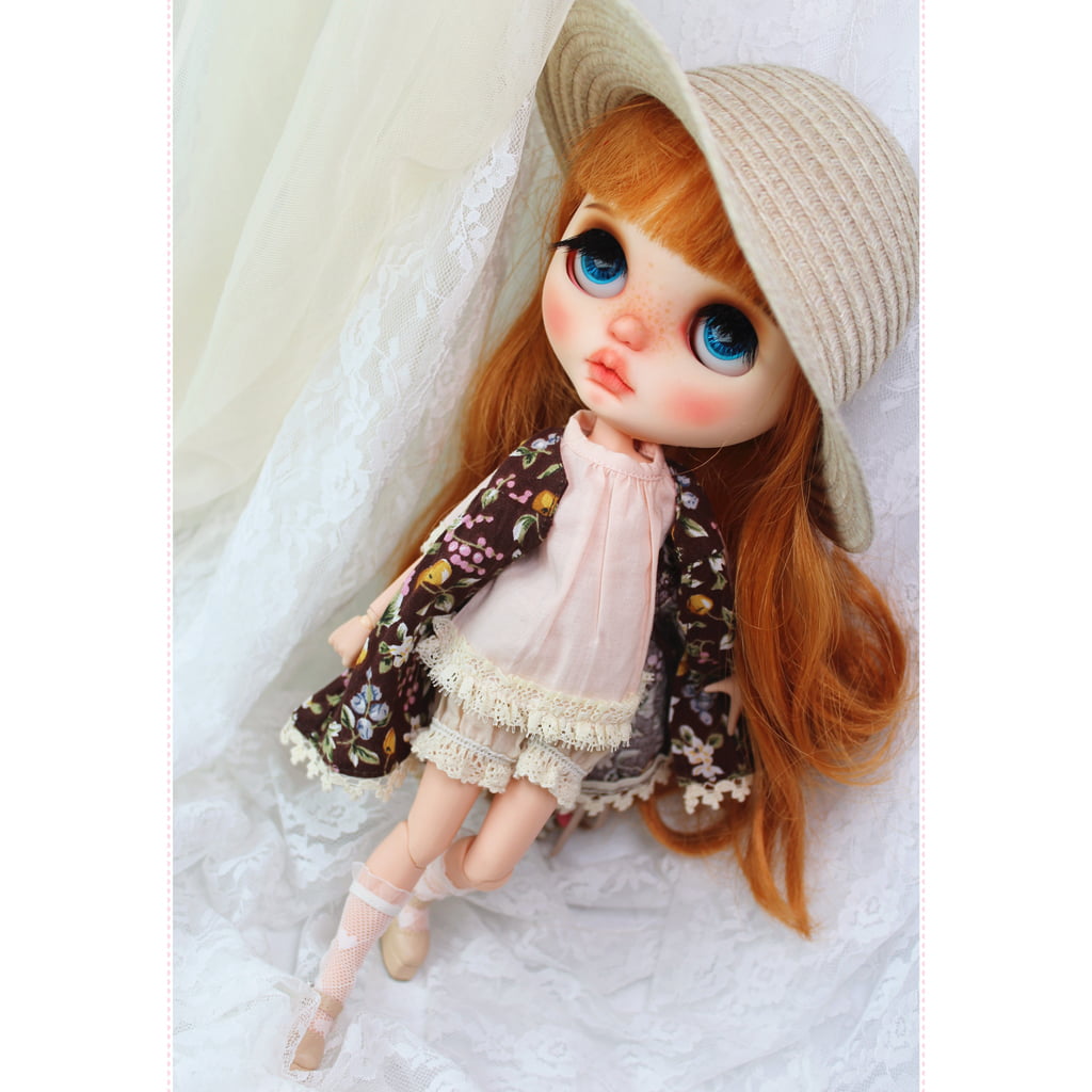 as described Coffee Fenteer Japanese Style Shirt for 1/6 Blythe Licca Azone Pullip Clothes Accessories 
