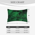 thumbnail image 6 of Balery Green Leave Fern Bedding Queen Pillow Cases - Envelope Closure - Soft Brushed Microfiber Fabric - Shrinkage and Fade Resistant Pillow Cases-14"x20", 6 of 9