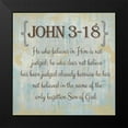 thumbnail image 2 of Greene, Taylor 20x20 Black Modern Framed Museum Art Print Titled - John 3-18, 2 of 5
