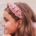 thumbnail image 6 of Monebena Knot Headbands for Girls, Embellished Pearl Rhinestone Knotted Hair Bands for Kids, Pink Toddler Headband Accessories, Cute Little Girl Hairbands, Sparkly Head Band for Tweens, 6 of 9