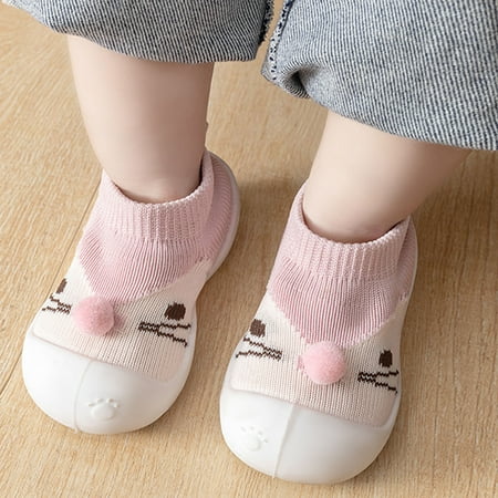 

NECHOLOGY Baby Shoes in Marry Girls Boys Kids Cartoon Leisure Shoes Mesh Soft Bottom Breathable Slip On Sport Baby Girls Pink 12