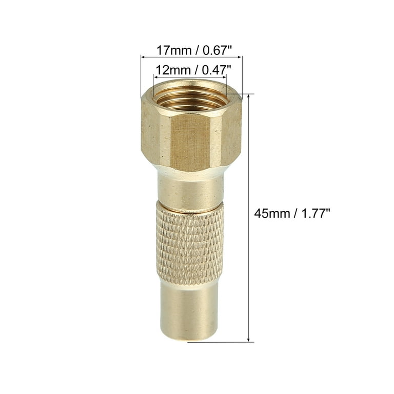 Screw on tire inflator outlet