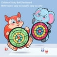 thumbnail image 3 of Gprince Kids Wall-mounted Target Sticky Ball Dartboard Creative Interactive Throwing Board Games Set For Outdoor Indoor Party, 3 of 9