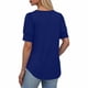 thumbnail image 5 of Ounisa Womens 2025 Summer Sweater Top Short Sleeve Blouses Dressy Casual Shirts Business Tops Cute Vacation Tunic, 5 of 7