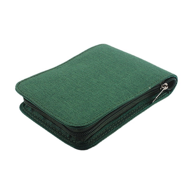 Bolsa de almacenamiento para bolígrafos, 10/24/48 cuadrículas, sencilla, impermeable, a prueba de polvo, caja para bolígrafos, lona de almacenamiento múltiple, multifuncional