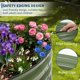 thumbnail image 2 of QinaQin Cama de cultivo redonda de acero galvanizado de 4 x 4 x 1 pies, jardinera metálica para exterior ideal para flores, vegetales y huerto elevado, 2 of 7
